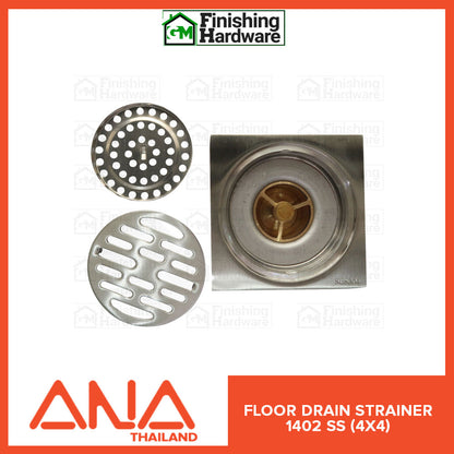 ANA Floor Drain Strainer 1402 SSS (4x4)