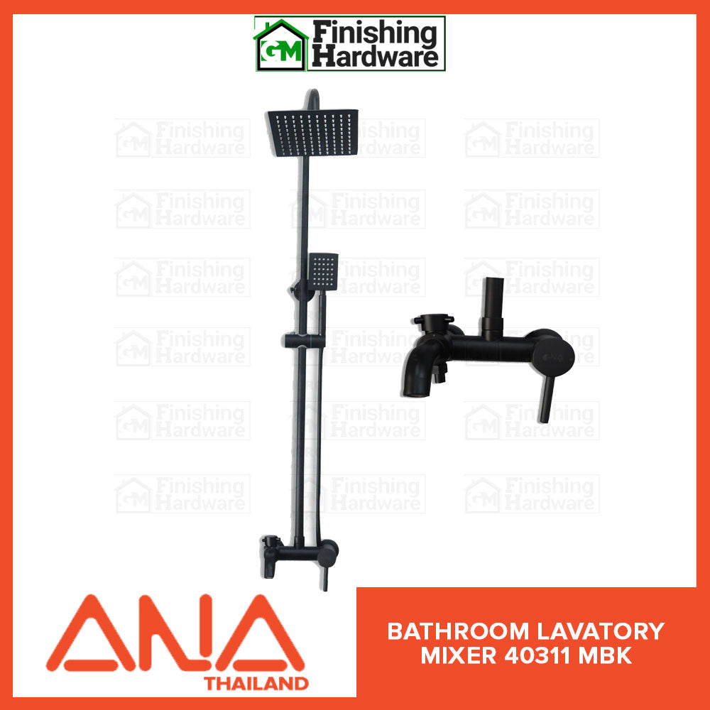 ANA Exposed Rain Shower Set 140311 MBK