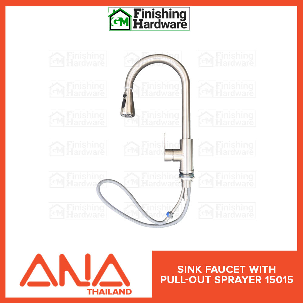 ANA Kitchen Sink Faucet with Pull Out Sprayer 15015 SS