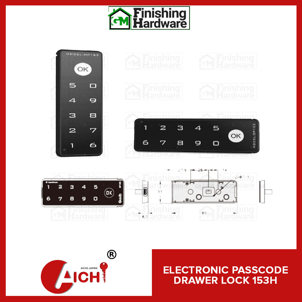 Electronic Passcode Drawer lock 153H – GM Finishing Hardware