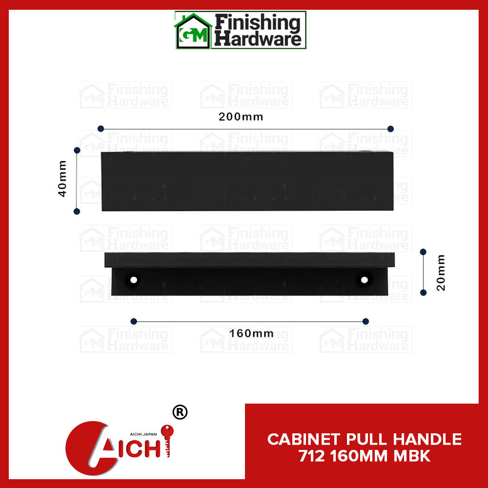 Cabinet Handle 712 MBK
