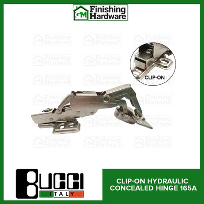 BUCCI Clip-On Hydraulic Concealed Hinge 165A Degree (1pc)