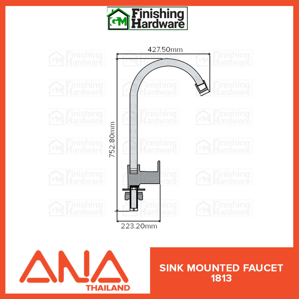 ANA Sink Mounted Faucet 1813