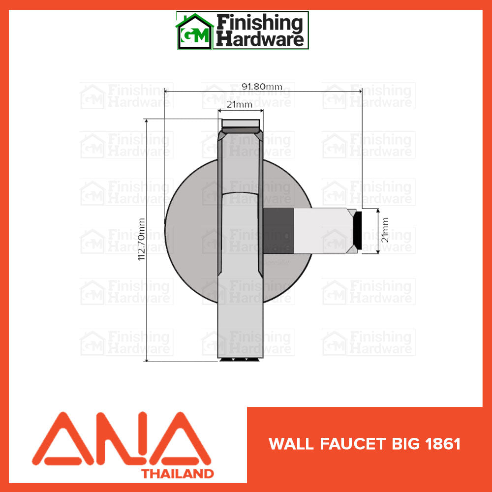 ANA Wall Faucet Big 1861