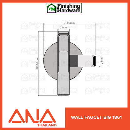 ANA Wall Faucet Big 1861
