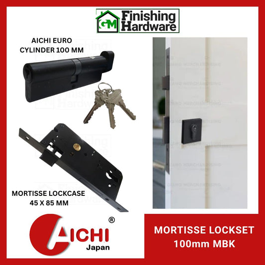 Alpha Lockset Only (Mortisse Lockcase + Cylinder + Escutcheon)