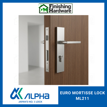 Alpha Euro Mortise Door Lock ML211