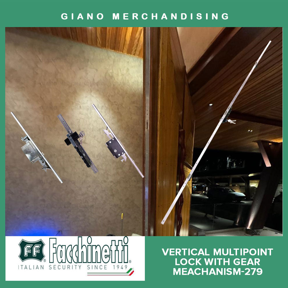 Facchinetti Vertical Multipoint Lock with Gear Mechanism 279