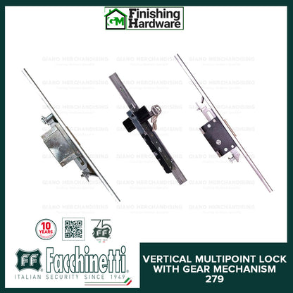 Facchinetti Vertical Multipoint Lock with Gear Mechanism 279