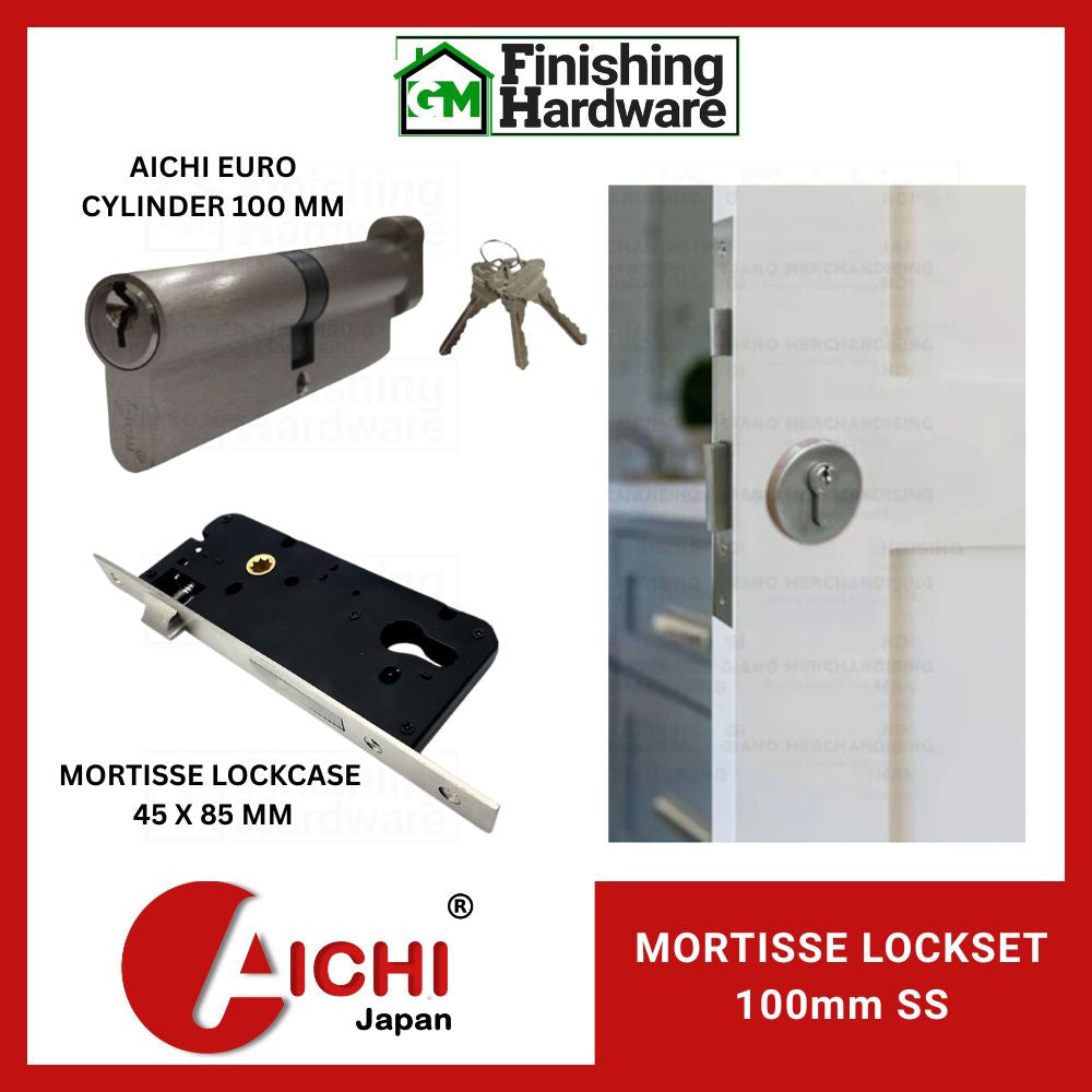 Alpha Lockset Only (Mortisse Lockcase + Cylinder + Escutcheon)