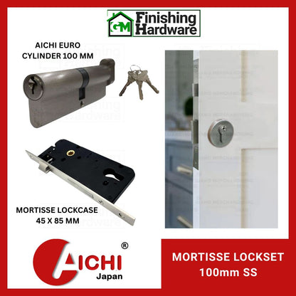 Alpha Lockset Only (Mortisse Lockcase + Cylinder + Escutcheon)