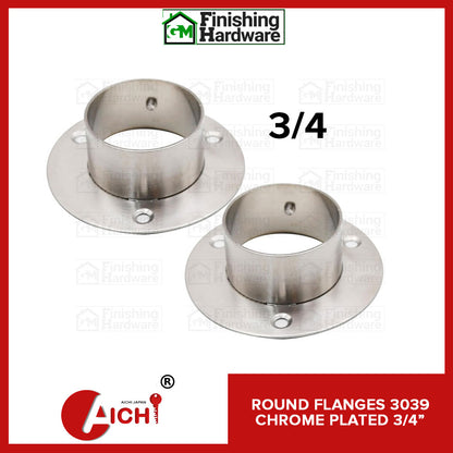 Round Flange 3039 CP (2pcs)