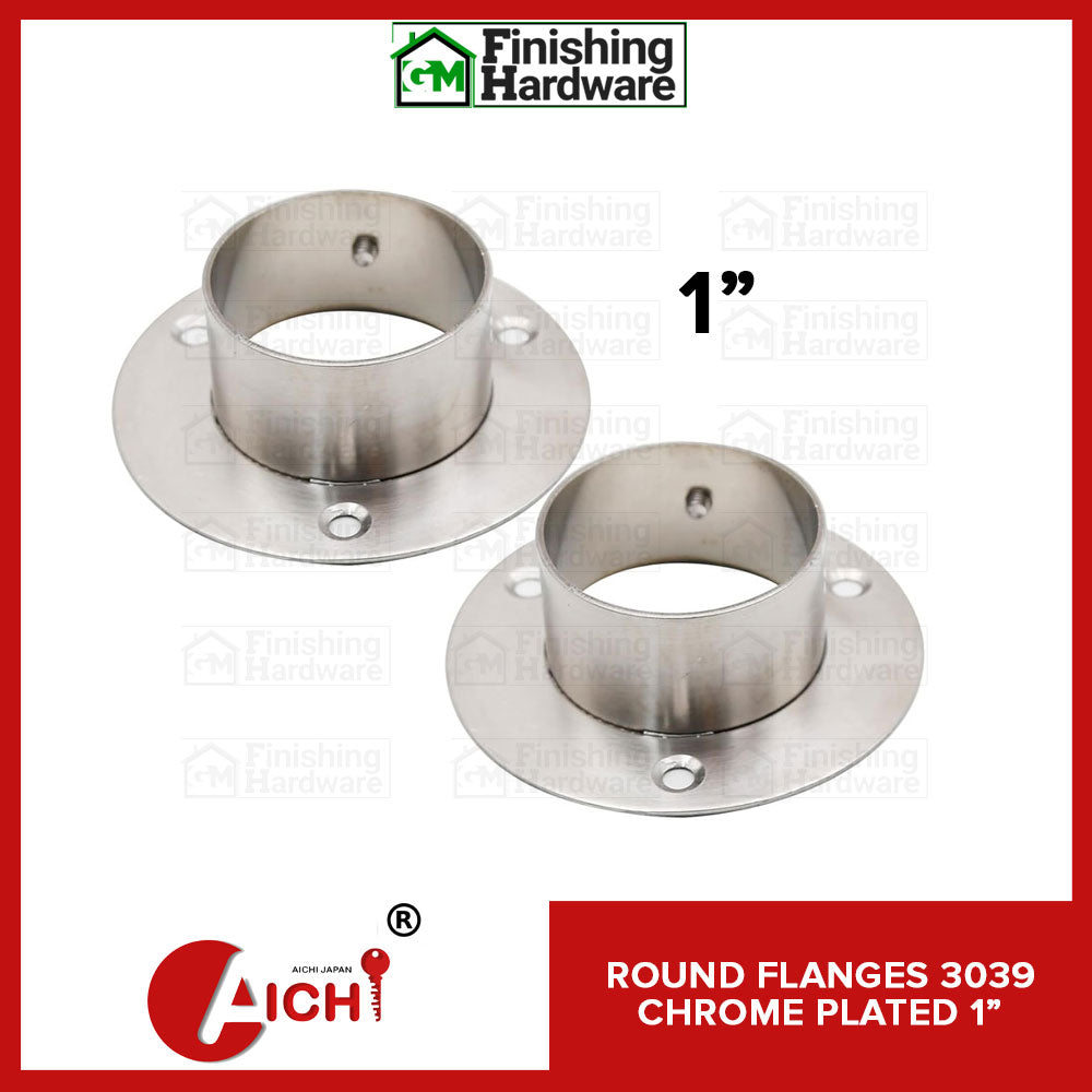 Round Flange 3039 CP (2pcs)