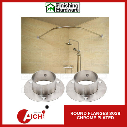 Round Flange 3039 CP (2pcs)