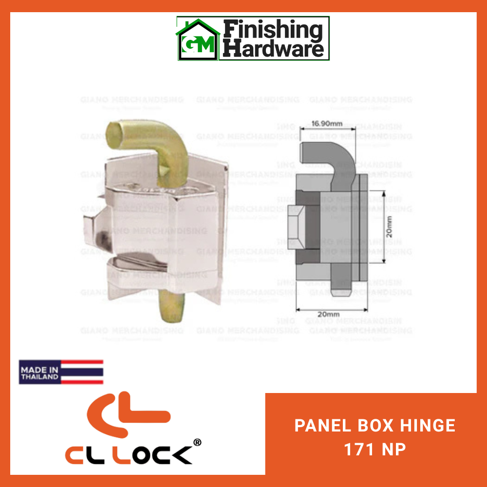 CyberLock Panel Box Hinge 171 NP (SMALL)