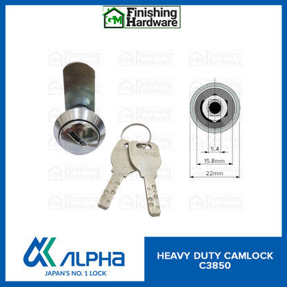 Alpha Heavy Duty Cam Lock C3850