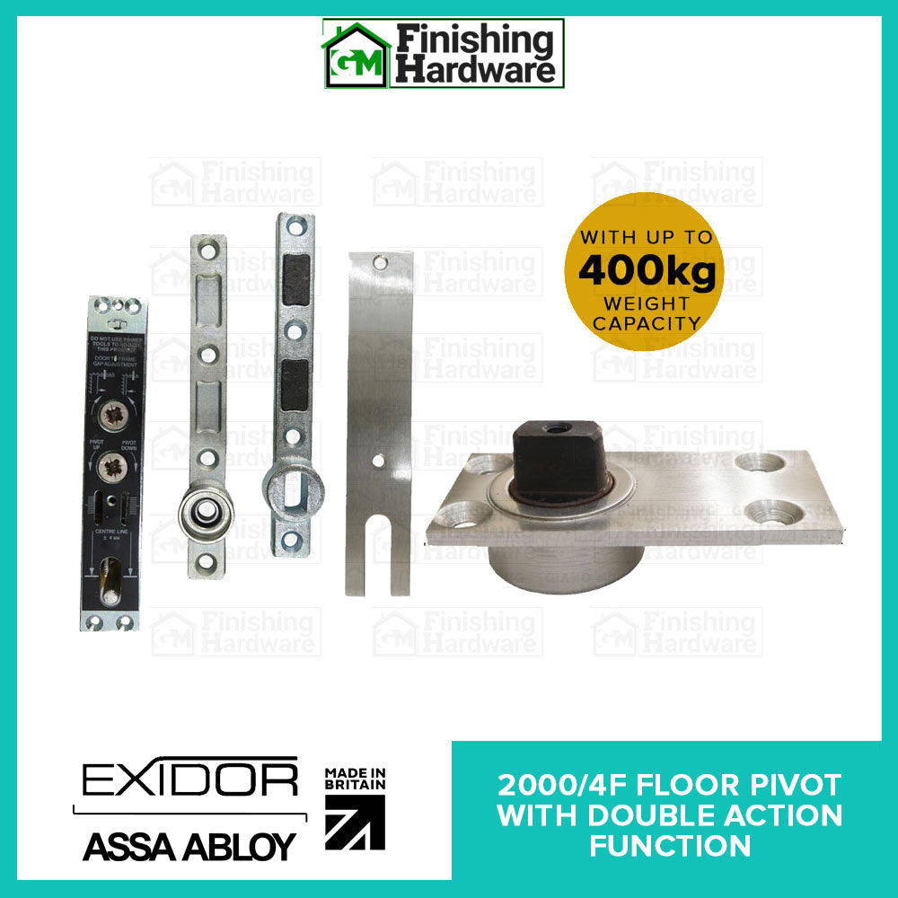 Exidor 2000/4F Floor Pivot Hinge with Double Action Function