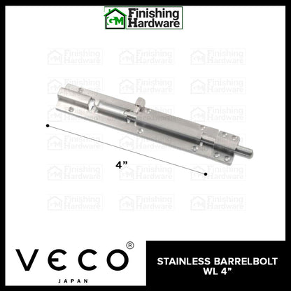 Veco Stainless Barrelbolt WL