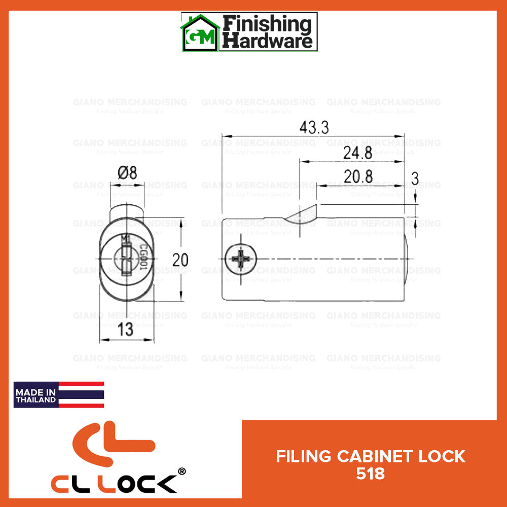 CyberLock Filing Cabinet Lock 518