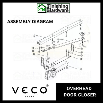 Veco Overhead Door Closer TEB700