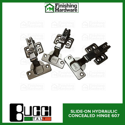 BUCCI Slide-On Hydraulic Concealed Hinge 607 (2pcs/pack)