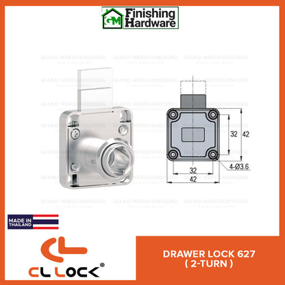 CyberLock Drawer Lock 627-2 Turn