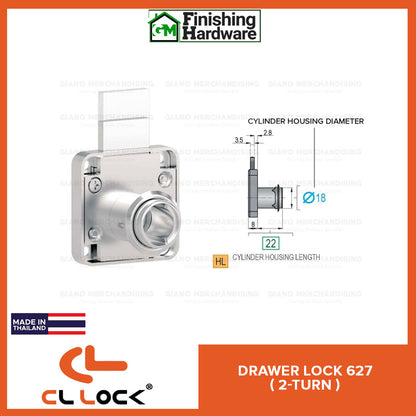 CyberLock Drawer Lock 627-2 Turn