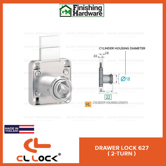 CyberLock Drawer Lock 627-2 Turn