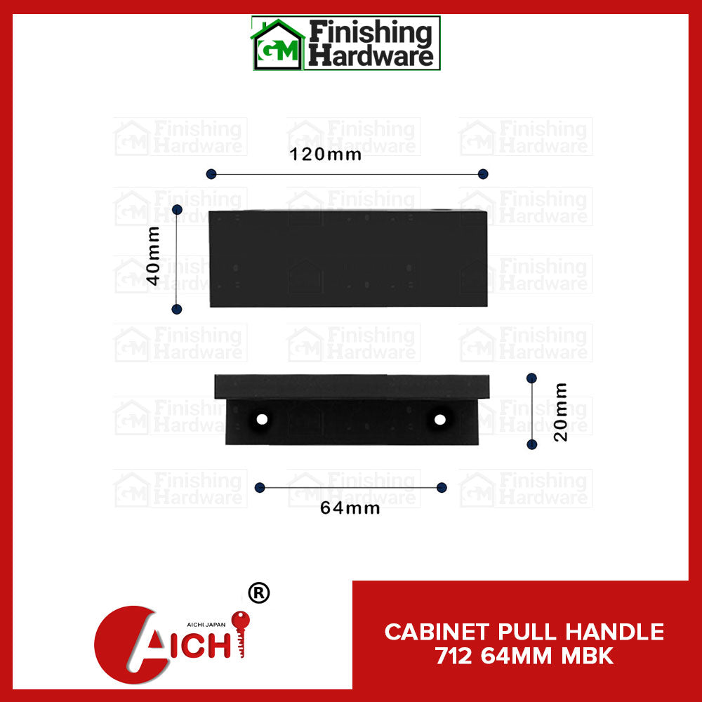 Cabinet Handle 712 MBK