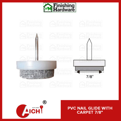 Aichi PVC Nail Glide with Carpet (100pcs/pack)