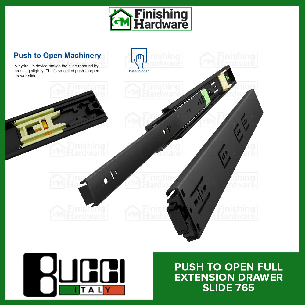 BUCCI Push to Open Full Extension Slides 765 BK