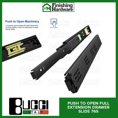 BUCCI Push to Open Full Extension Slides 765 BK