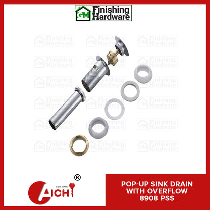 Aichi Pop-Up Sink with Overflow Drain 8908 PSS