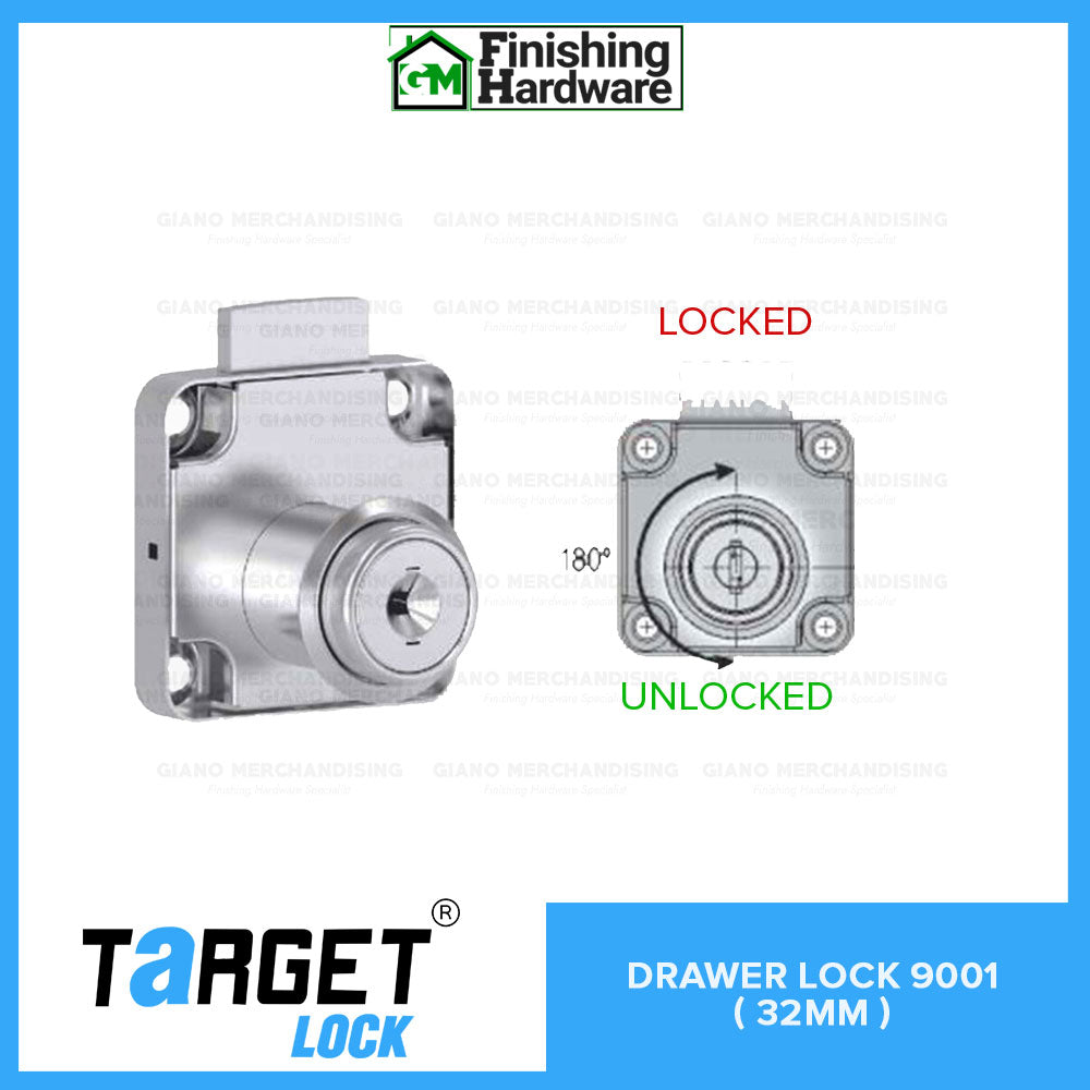 Target Drawer Lock 9001 (32mm)
