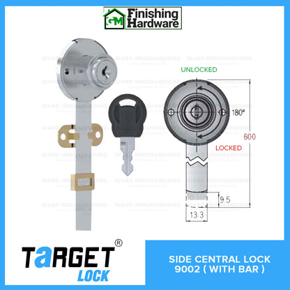 Target Side Central Lock 9002 with Bar
