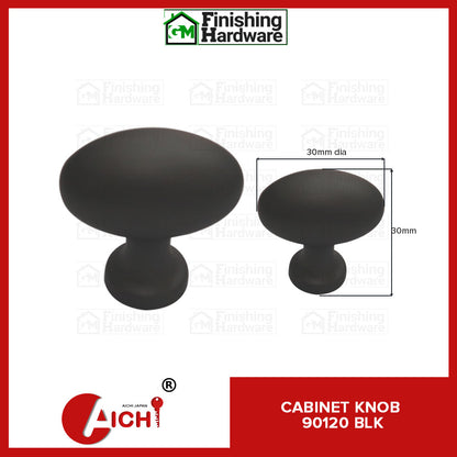 Cabinet Knob Handle 90120 BLK