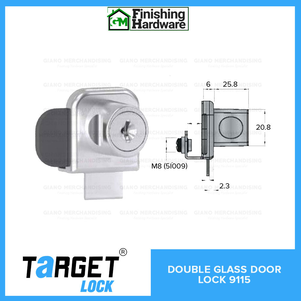 Target Double Door Glass Lock 9115