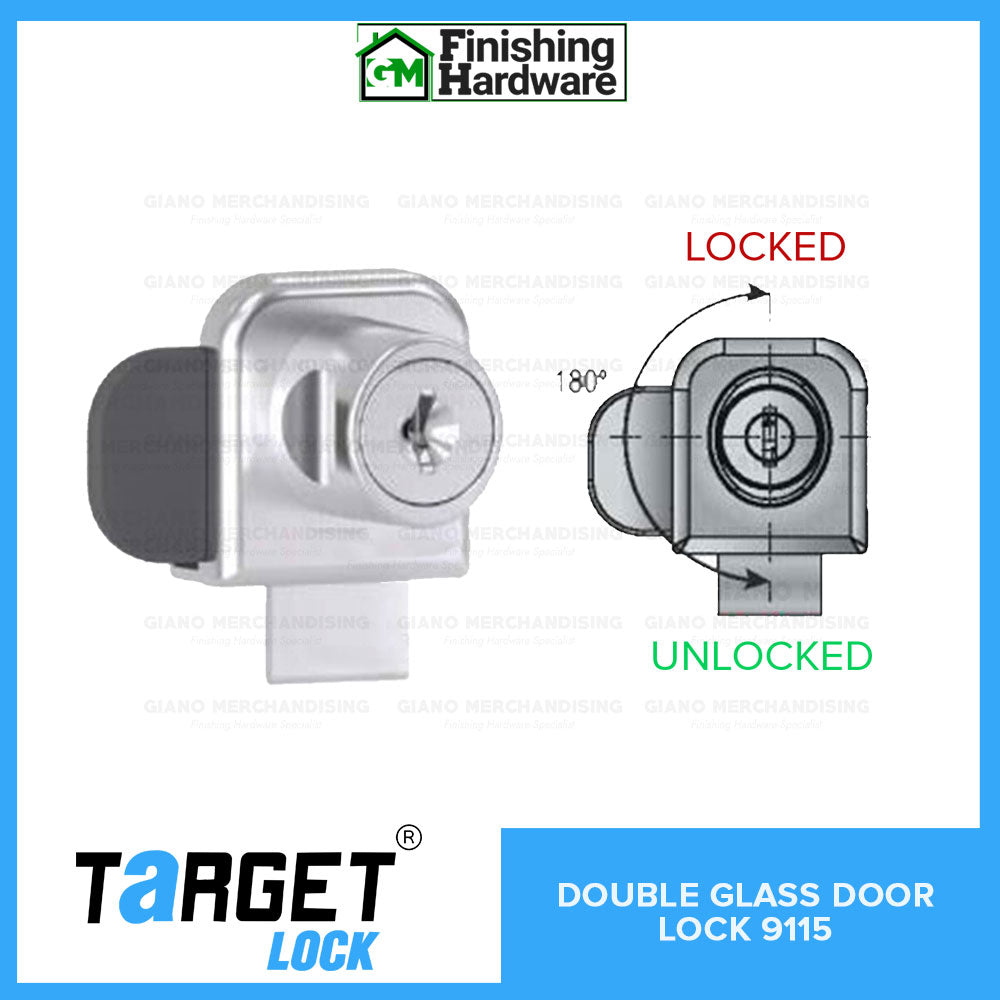 Target Double Door Glass Lock 9115