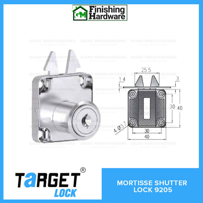 Target Mortisse Shutter Lock 9205