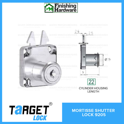Target Mortisse Shutter Lock 9205