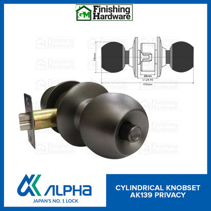 Alpha Cylindrical Knobset AK345 and AK139