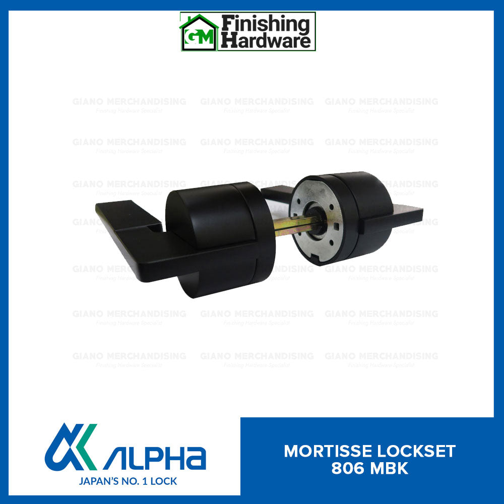 Alpha Mortisse Door Lockset 806 MBK