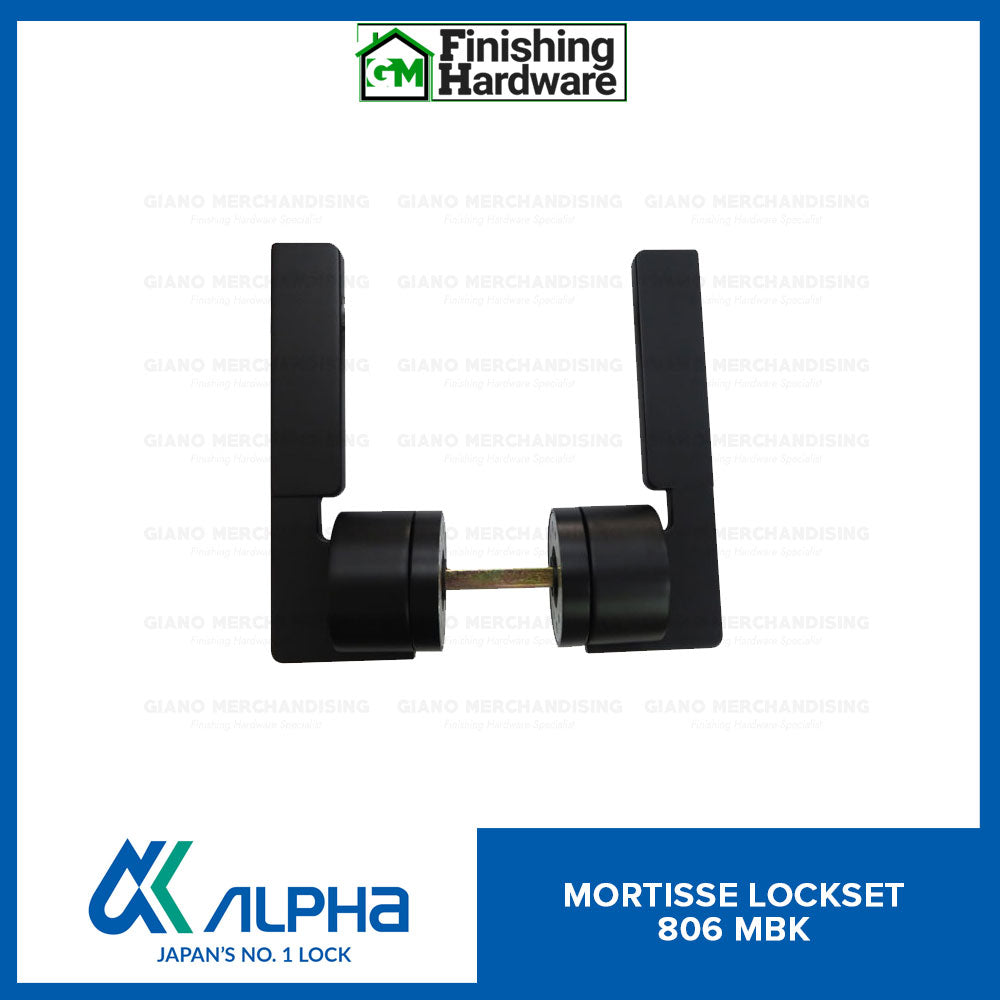 Alpha Mortisse Door Lockset 806 MBK