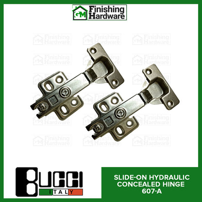 BUCCI Slide-On Hydraulic Concealed Hinge 607 (2pcs/pack)