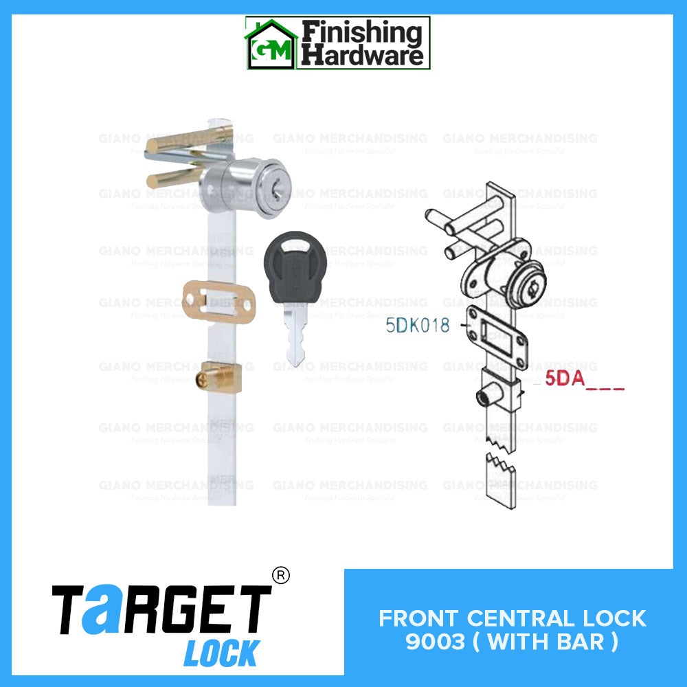 Auto Lock Target Target Front Central Lock 9003 With Bar – GM Finishing Hardware