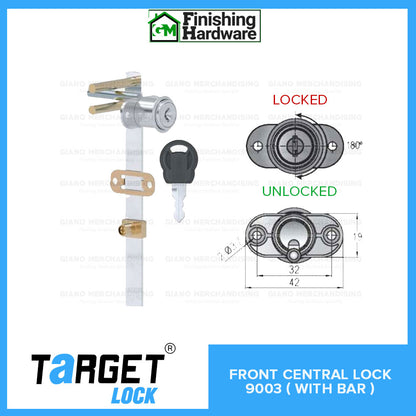 Target Front Central Lock 9003 With Bar