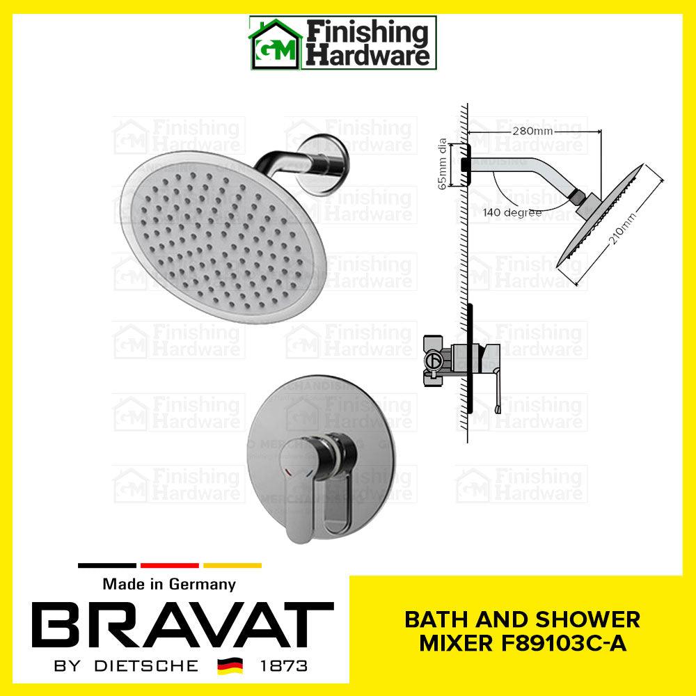 BRAVAT Bath & Shower Mixer F89103C-A
