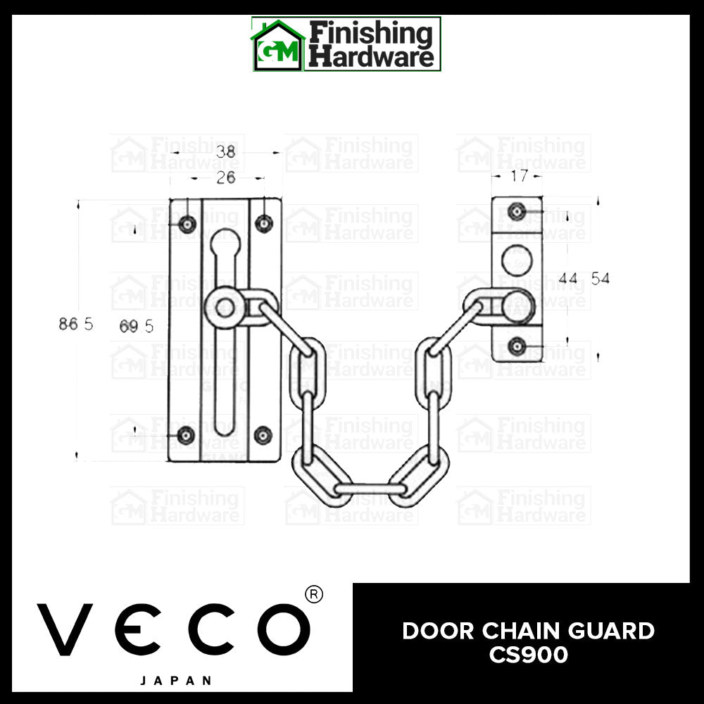 Veco Door Chain Guard CS900