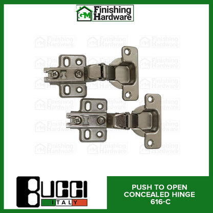 BUCCI Push to Open Concealed Hinges 616 (2pcs/pack)