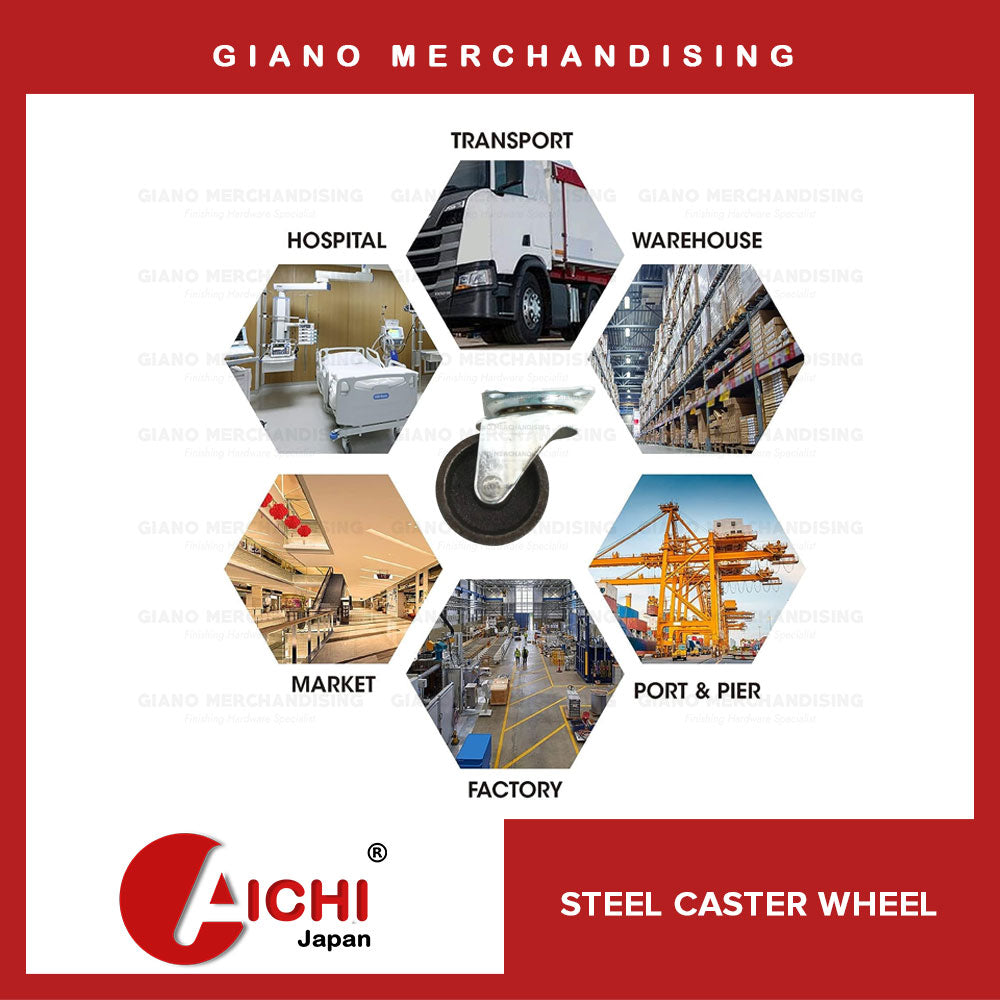 Steel Caster Wheel (4pcs)